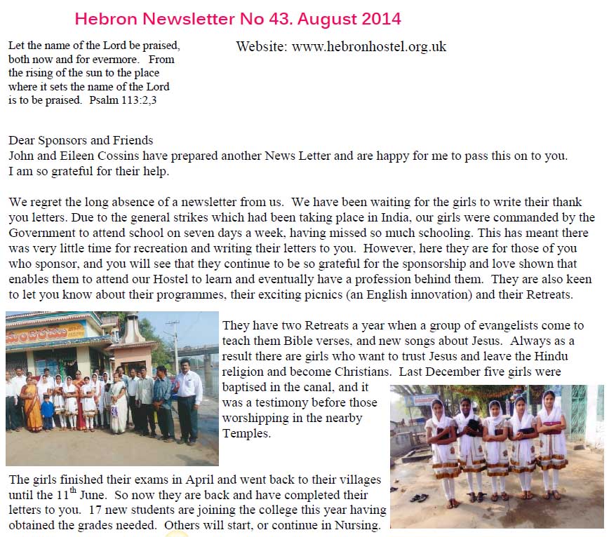 Hebron news August 2014